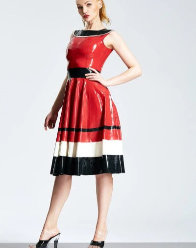 Kleid mit ausgestelltem Rock „Horizontally Yours“