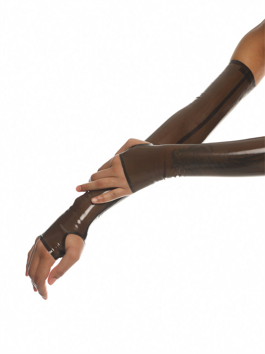 eurocat Latex Damen lange Handschuhe