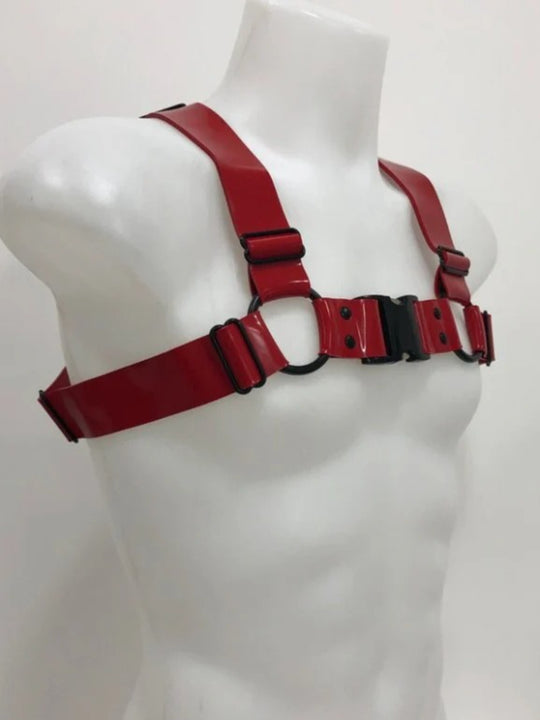 Red Heavy Latex Harness