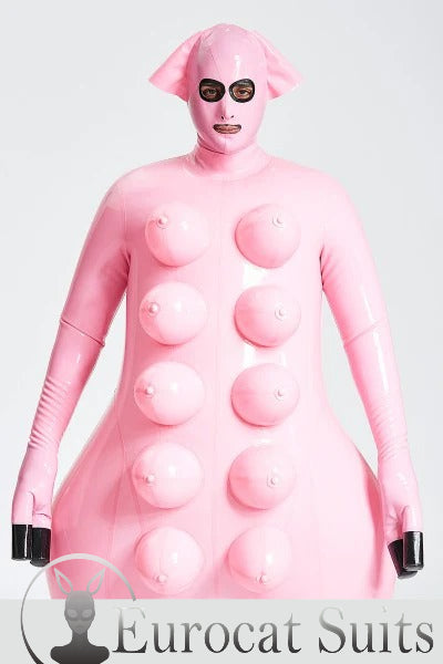 Latex Inflatable Pig Suit