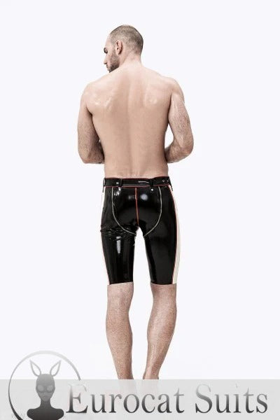 latex Male Convertible Bermuda Style Shorts
