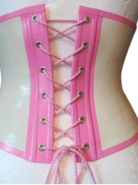Latex Waist Cincher with Buckles