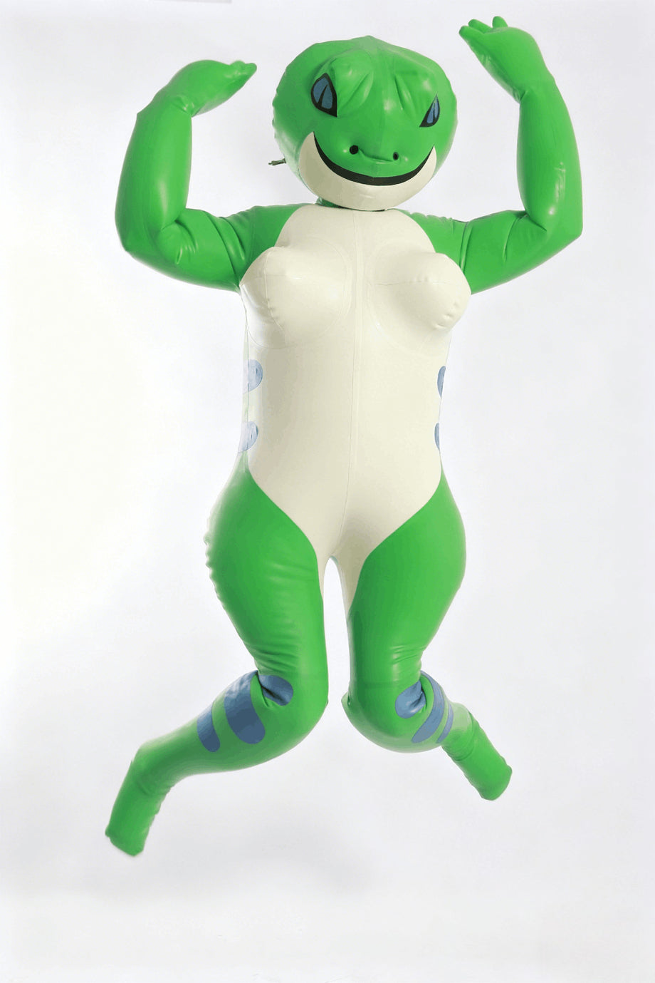 Latex Gummi Rubber Inflatable cosplay frog Catsuit bodysuit