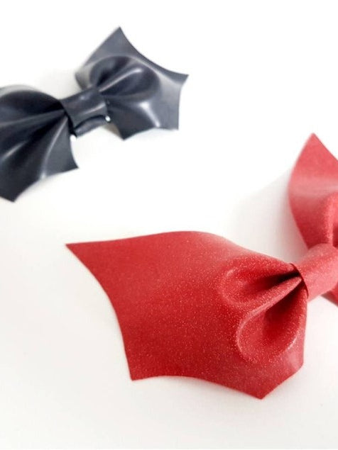 Latex bat hair bow clip