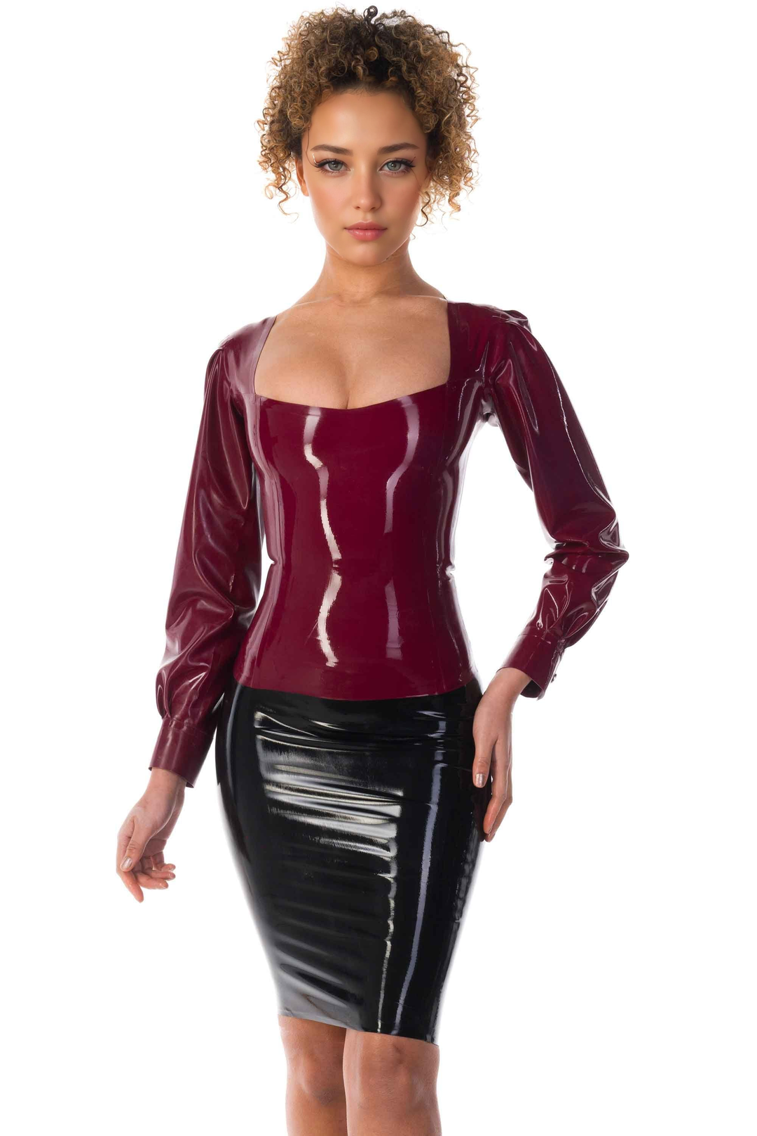 Latex Rubber Women Top