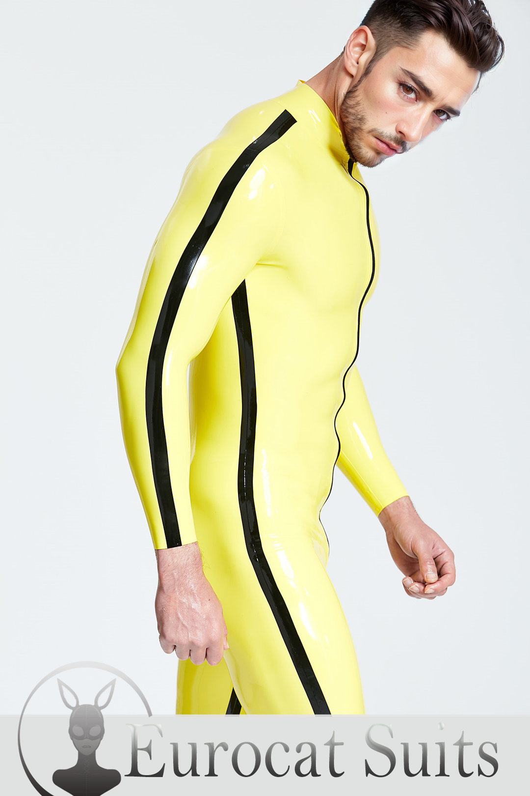 Male Contrast Strips Catsuit