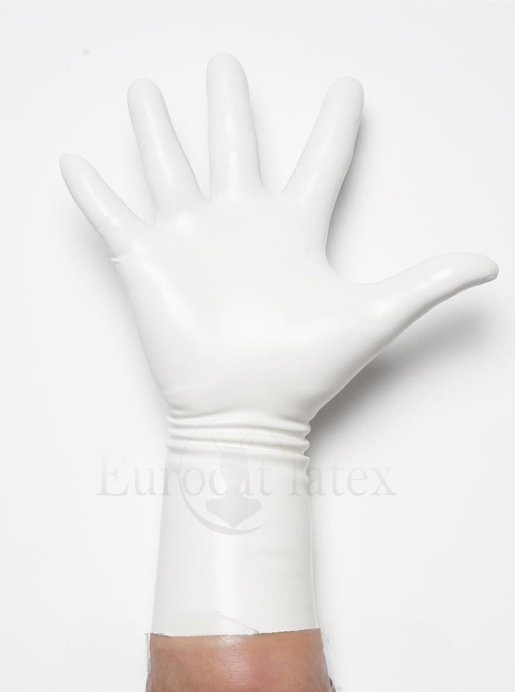 fetish  latex gloves Short, Stretchy and Body Safe rubber Gloves chlorined 0.4mm