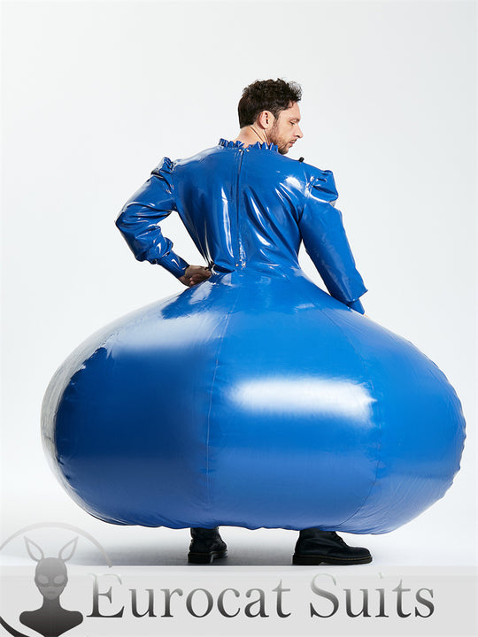 Latex Sexy Inflatable both outer and inner thickness are 0.4mm Middle Blue