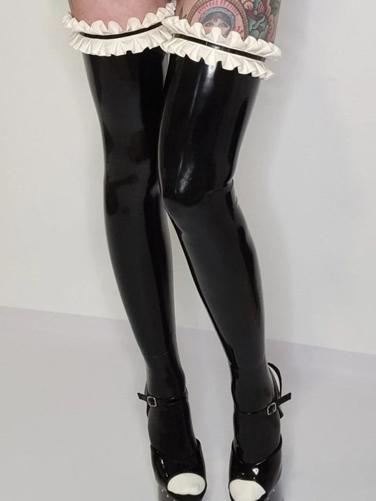Stockings latex Maid