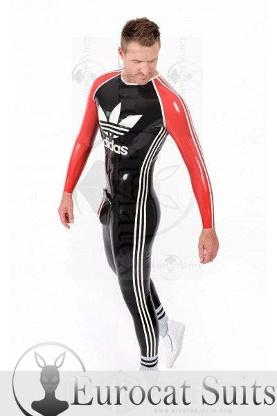 eurocat latex Male 'Adi' Round Neck rubber Catsuit