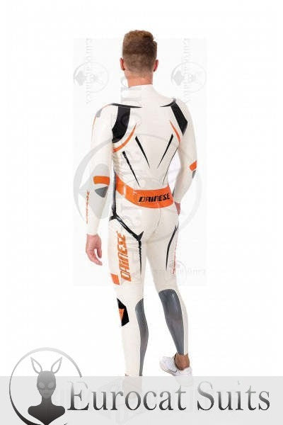 eurocat latex Male 'MotoGP Circuit' Branded Motorcycle rubber Suit