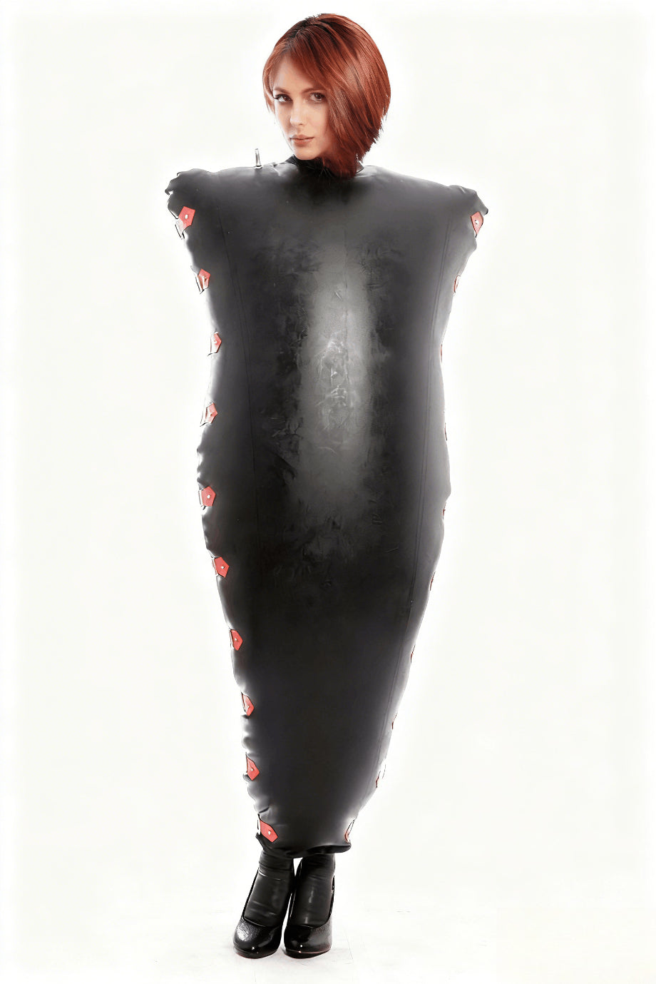 Latex bondage Inflatable body sack bag