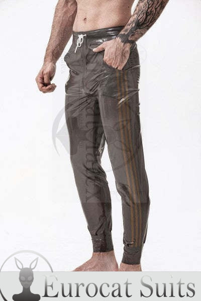 eurocat latex Männlichen gummi Kordelzug Sport-Stil Trainingsanzug Hosen