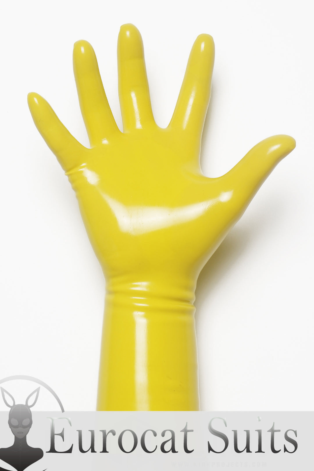 Yellow Classic Short Molded Latex Gloves