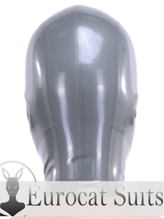 eurocat Male Latex Hood Rubber Fetish Wear Cosplay catsuits PERFORATE LASER MASK