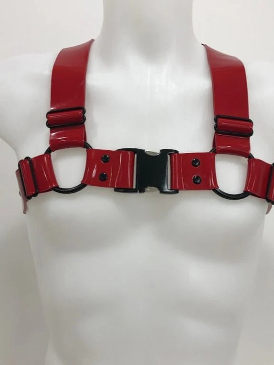 Red Heavy Latex Harness