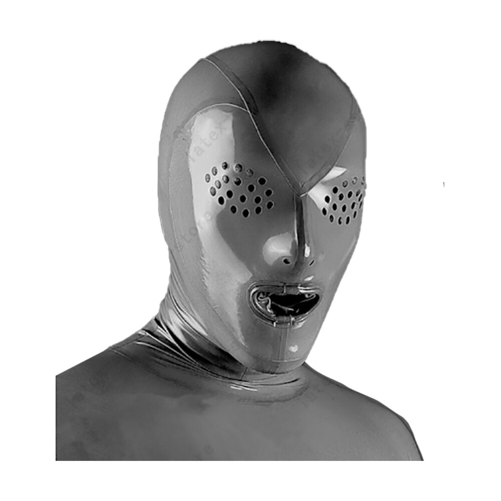 Latex Mask Hood Fly Eye Customized Catsuit Unique Cosplay For Party