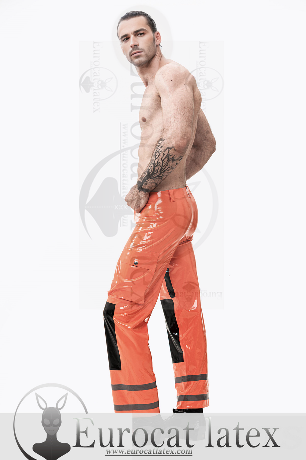 eurocat latex Male Fireman Style Uniform Pants