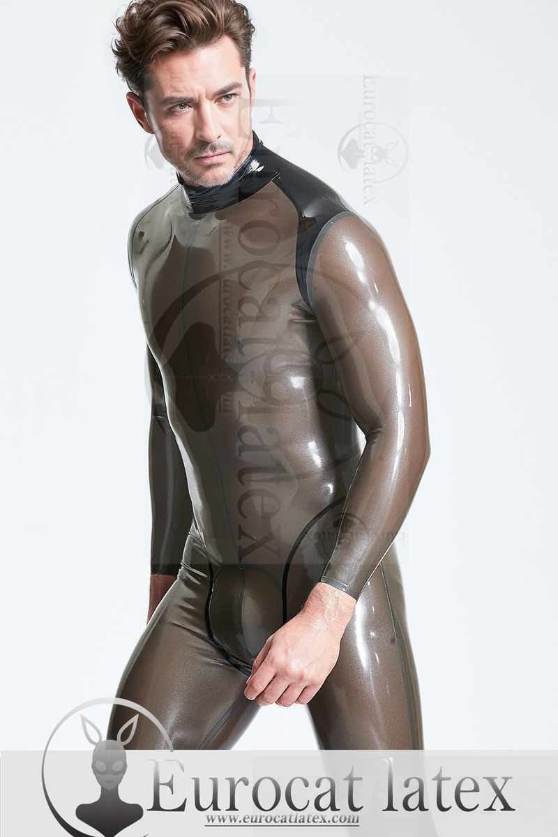 Male 'Platinium' Latex Catsuit