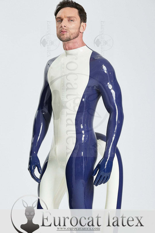 Male 'Purr-fect' Inflated Tail Catsuit With Feet & Gloves