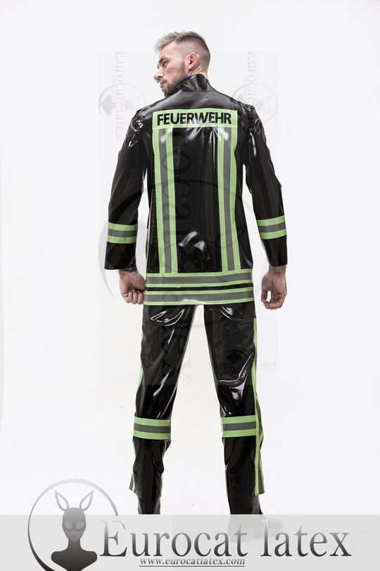 eurocat latex Male 'Rescue Service' rubber Uniform Jacket