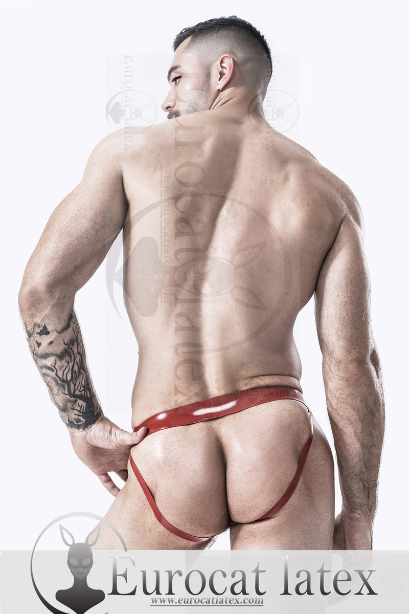 eurocat latex Male Double Line Jockstrap