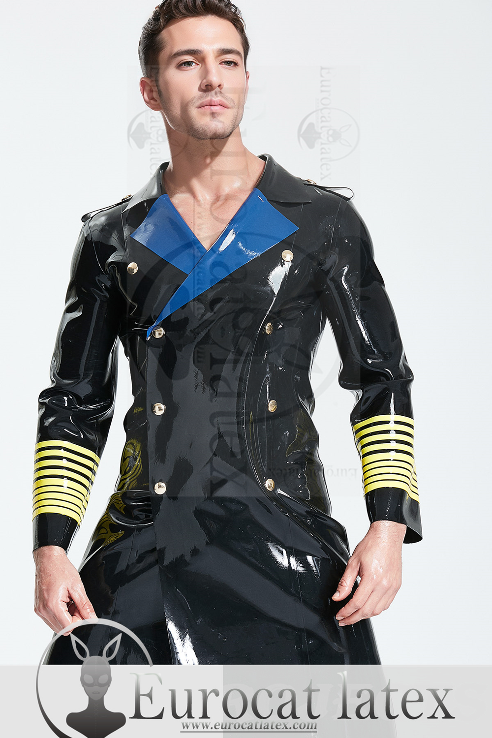 eurocat latex Male 'Hornblower' Knee-Length Coat