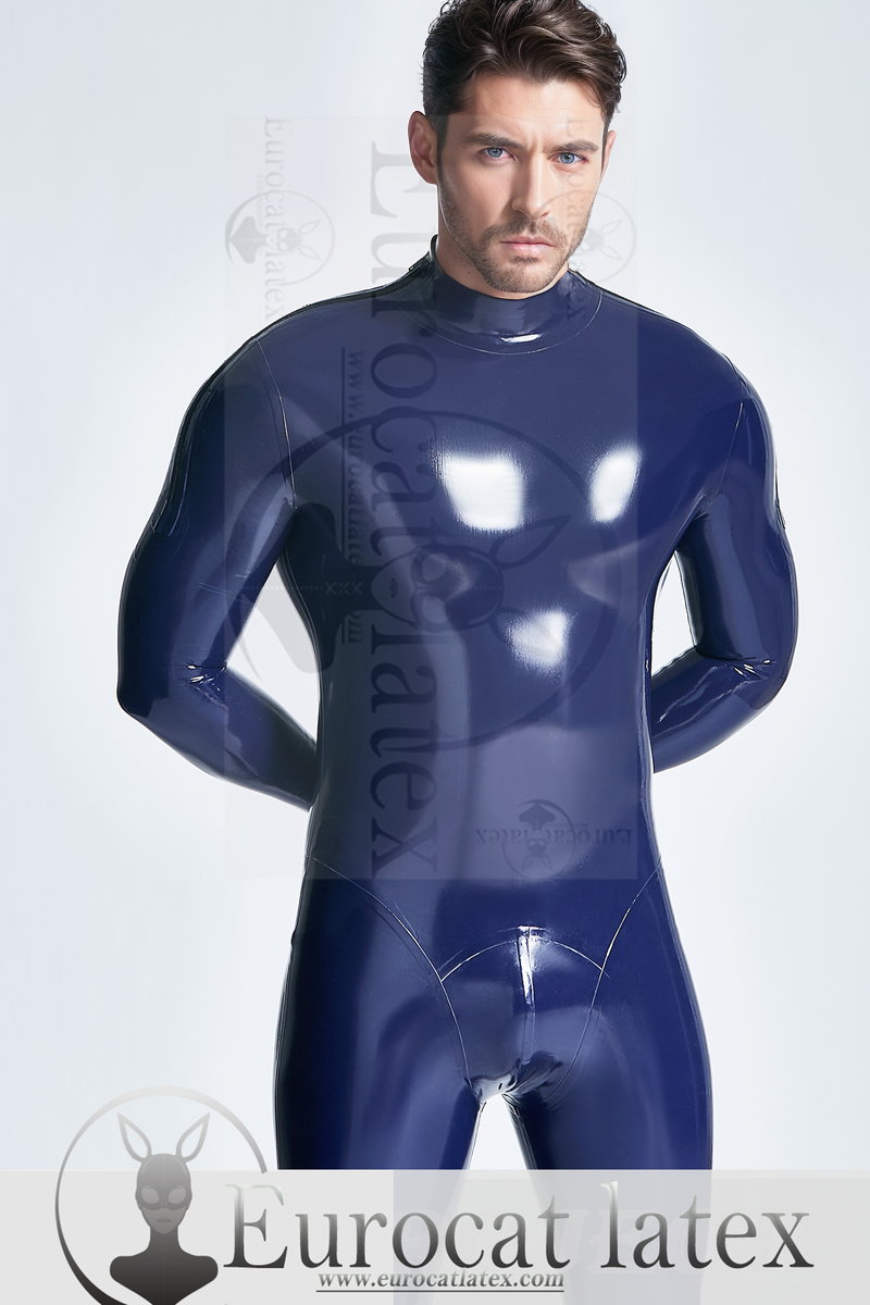 eurocat Latex Catsuit für Männer mit Schulterreißverschluss