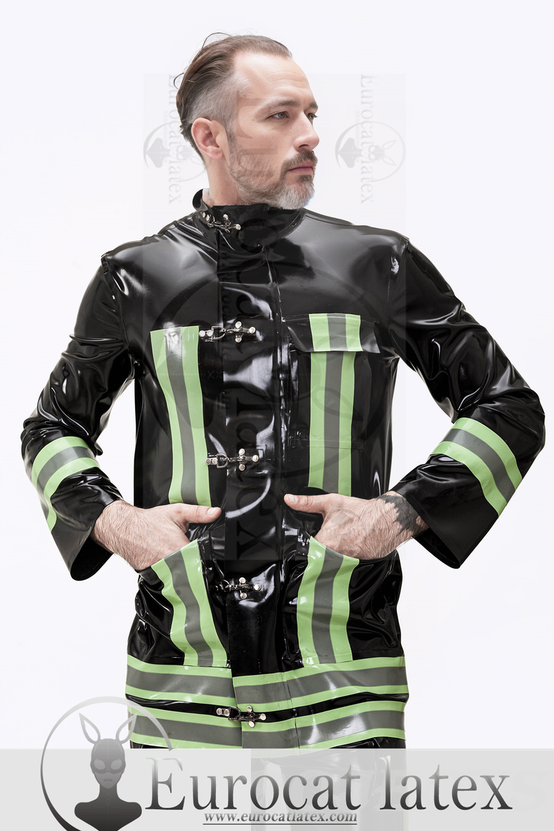 eurocat latex Male 'Rescue Service' rubber Uniform Jacket