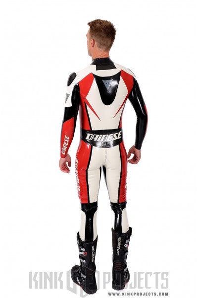 eurocat latex Herren-Motorradanzug aus Gummi mit Logo