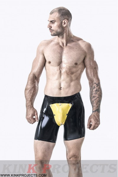 eurocat latex Male Codpiece & Bum Hole Shorts