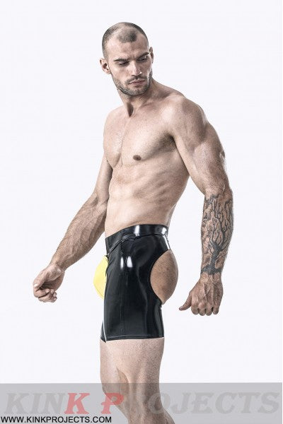 eurocat latex Male Codpiece & Bum Hole Shorts