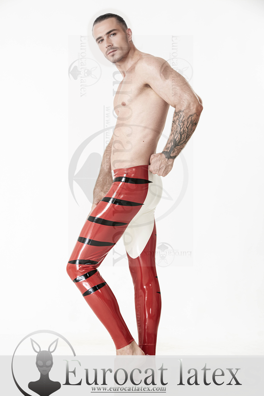 eurocat latex Male 'Tabby' Tights