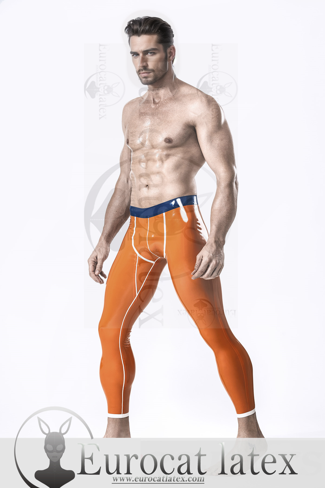 eurocat latex Male Orange Delight Leggings