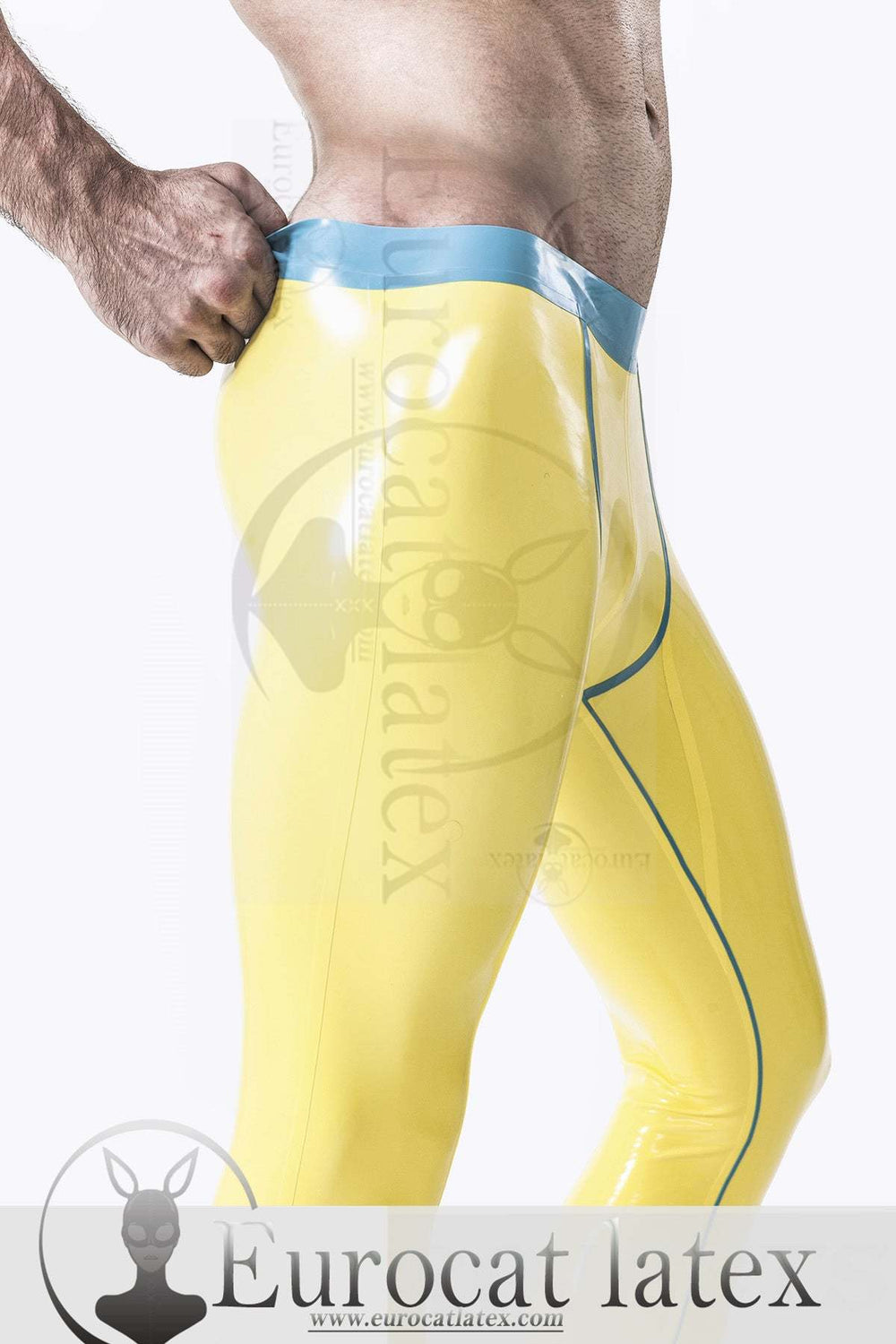 eurocat latex Male Fitness Muscle Leggings