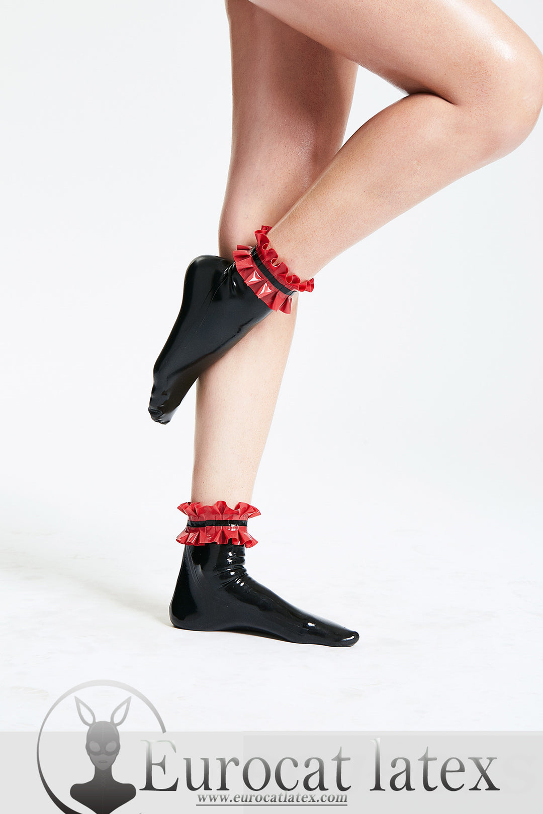 Latex Frilled Ankle Socks