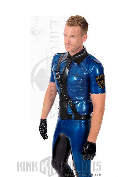 eurocat latex Militärpolizeihemd für Männer mit kurzen Ärmeln