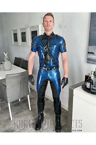 eurocat latex Militärpolizeihemd für Männer mit kurzen Ärmeln