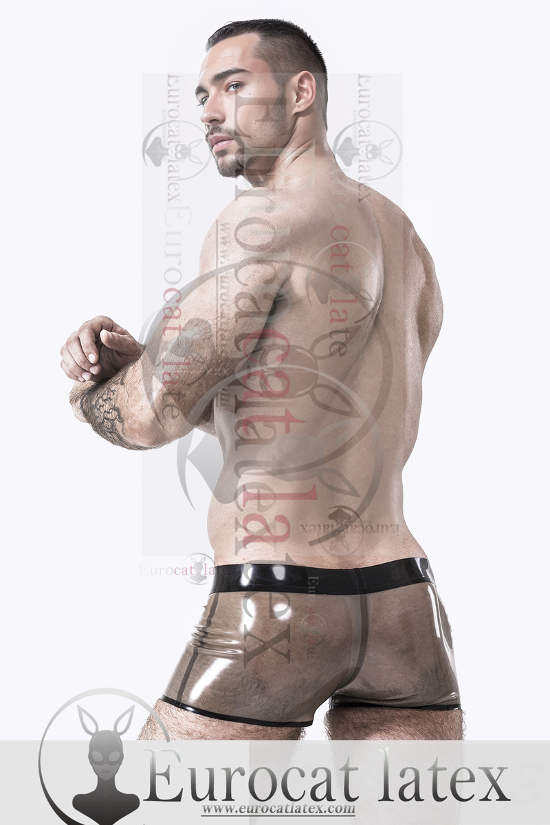 eurocat latex Male Translucent Panelled Shorts