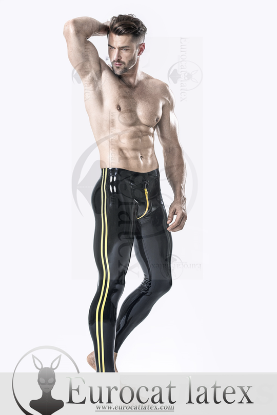 eurocat latex Male Two-Stripes Leggings