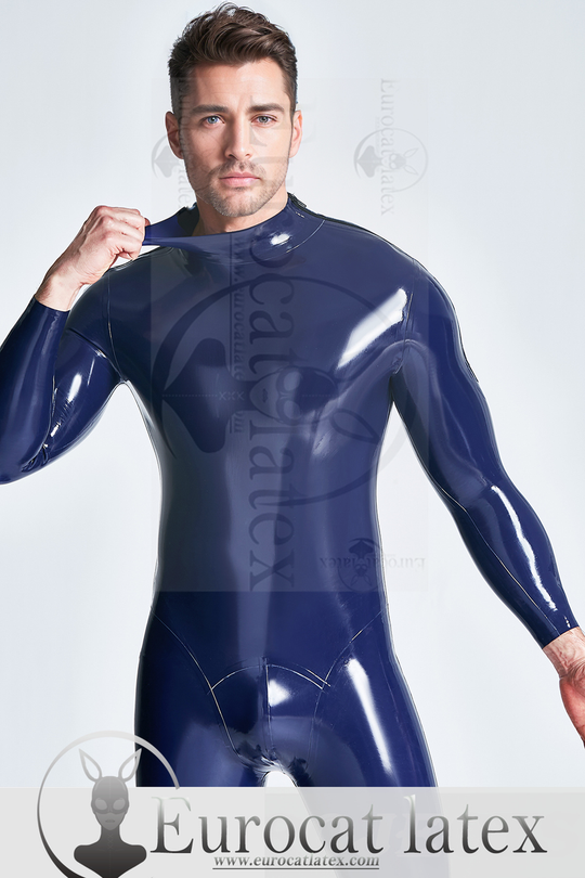 eurocat Latex Catsuit für Männer mit Schulterreißverschluss