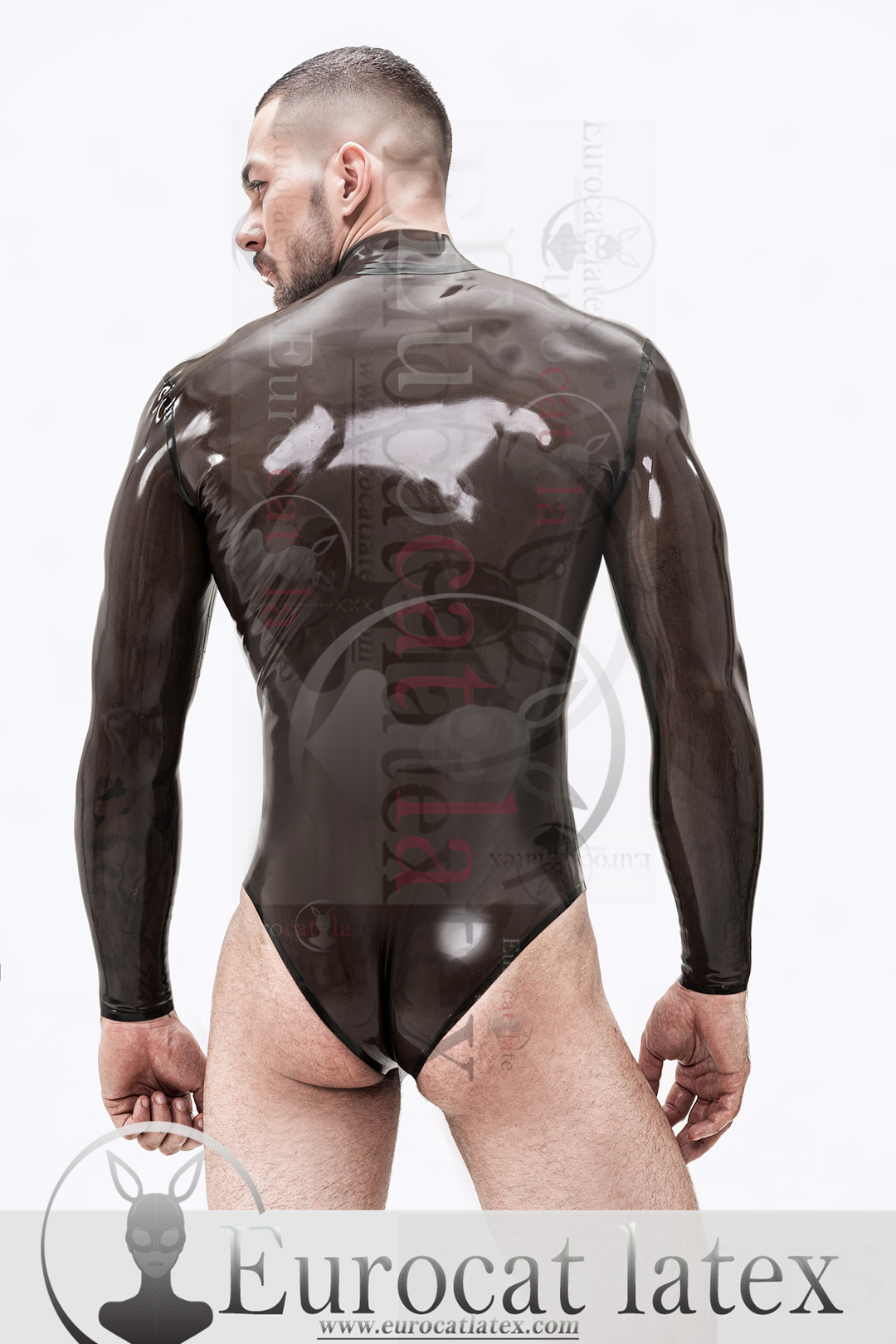 eurocat latex Male High-Cut Thong-Shaped T-Shirt