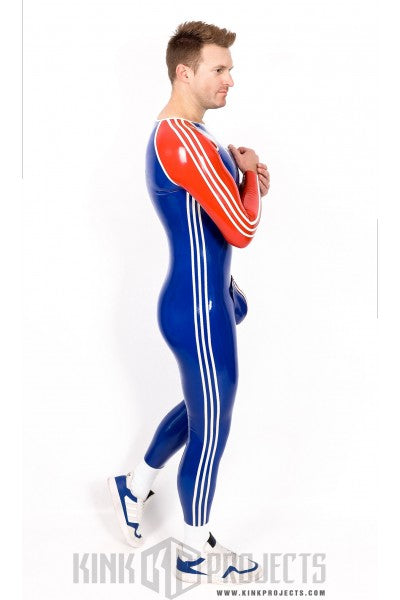 Male 'Sportsman' Round Neck Catsuit With Codpiece