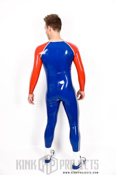 Male 'Sportsman' Round Neck Catsuit With Codpiece